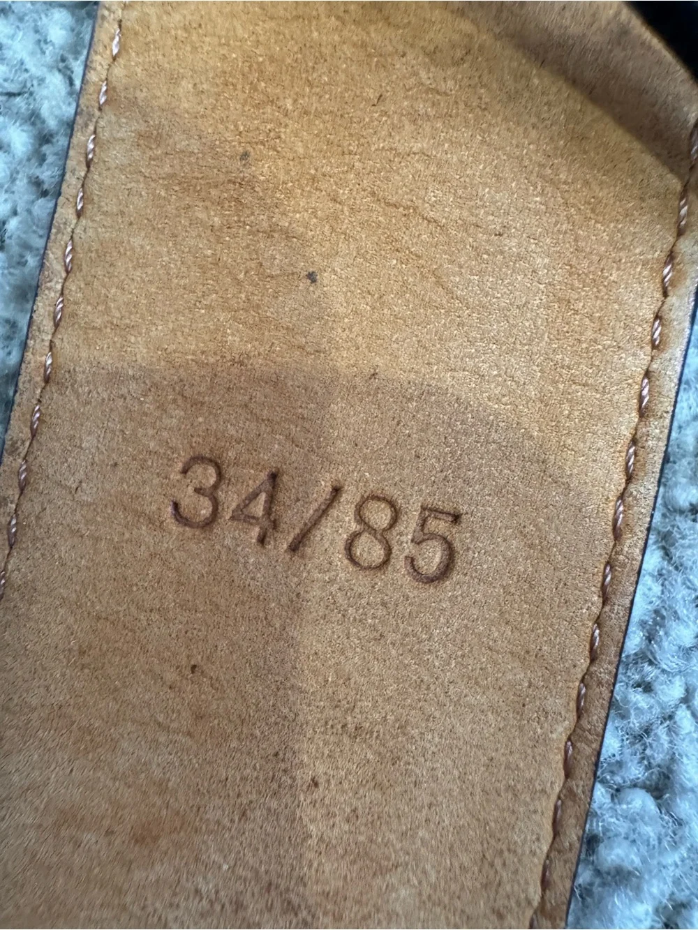 Ariat Leather & Fabric Stripe Belt | Size 34/85 | Style E106032